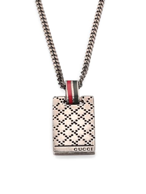 gucci pendant necklace men|gucci pendant necklace unisex.